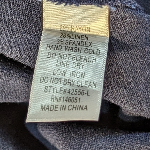 Monteau Navy Blue Cami Wide Leg Jumpsuit Elastic Waist Size Small - Picture 5 of 12